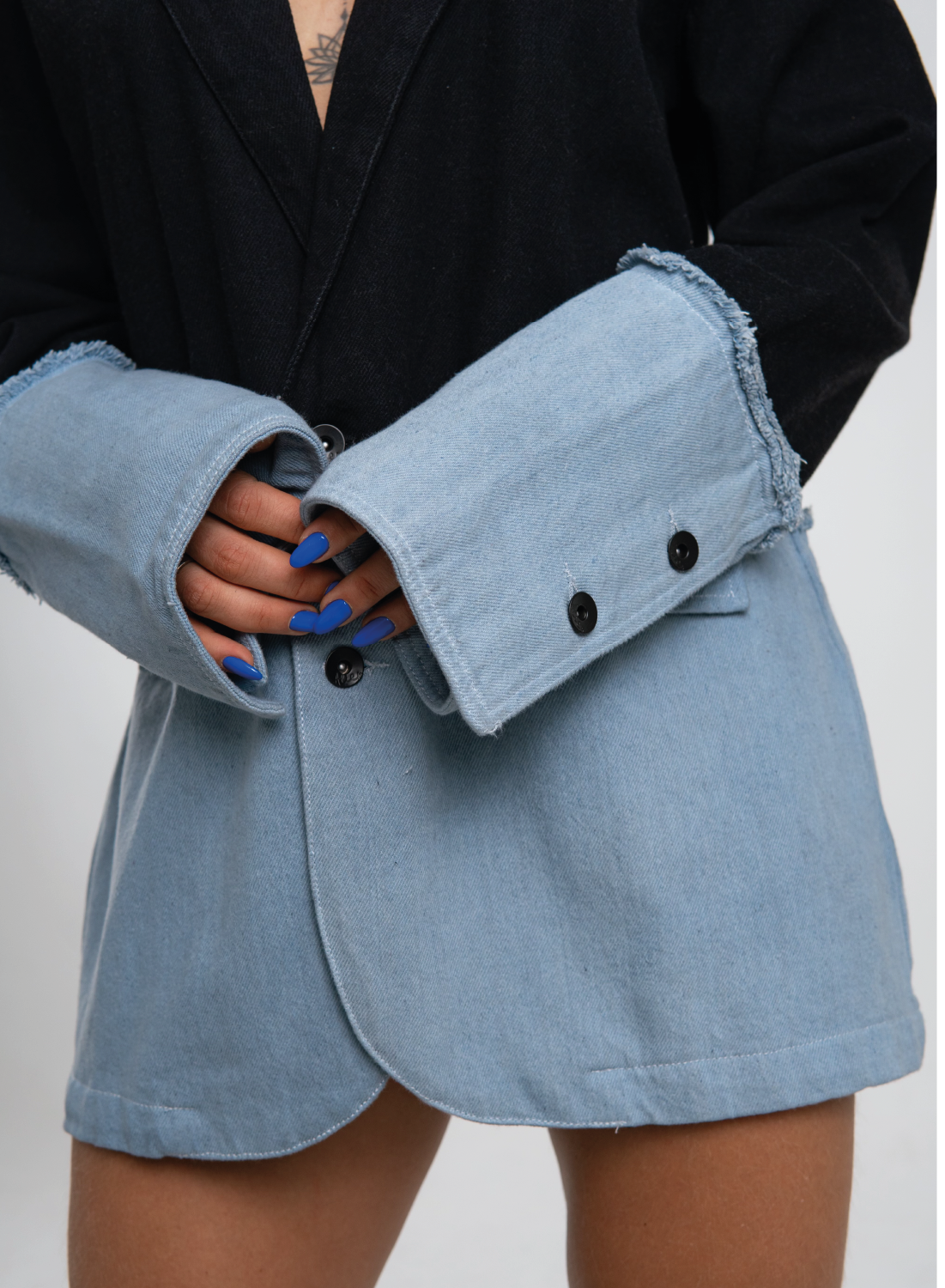 Women's Oversized Denim Blazer