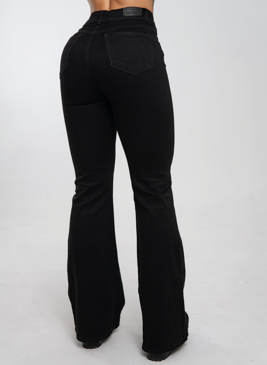Marsella Black - Women's High Rise Bootcut Jeans