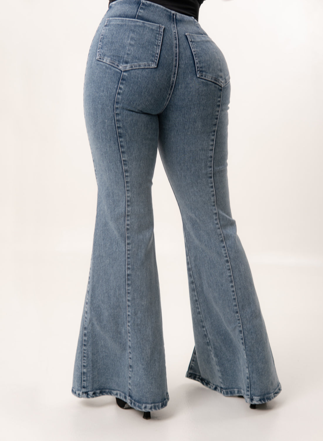 Push Up Women's High Rise Palazzo Jeans