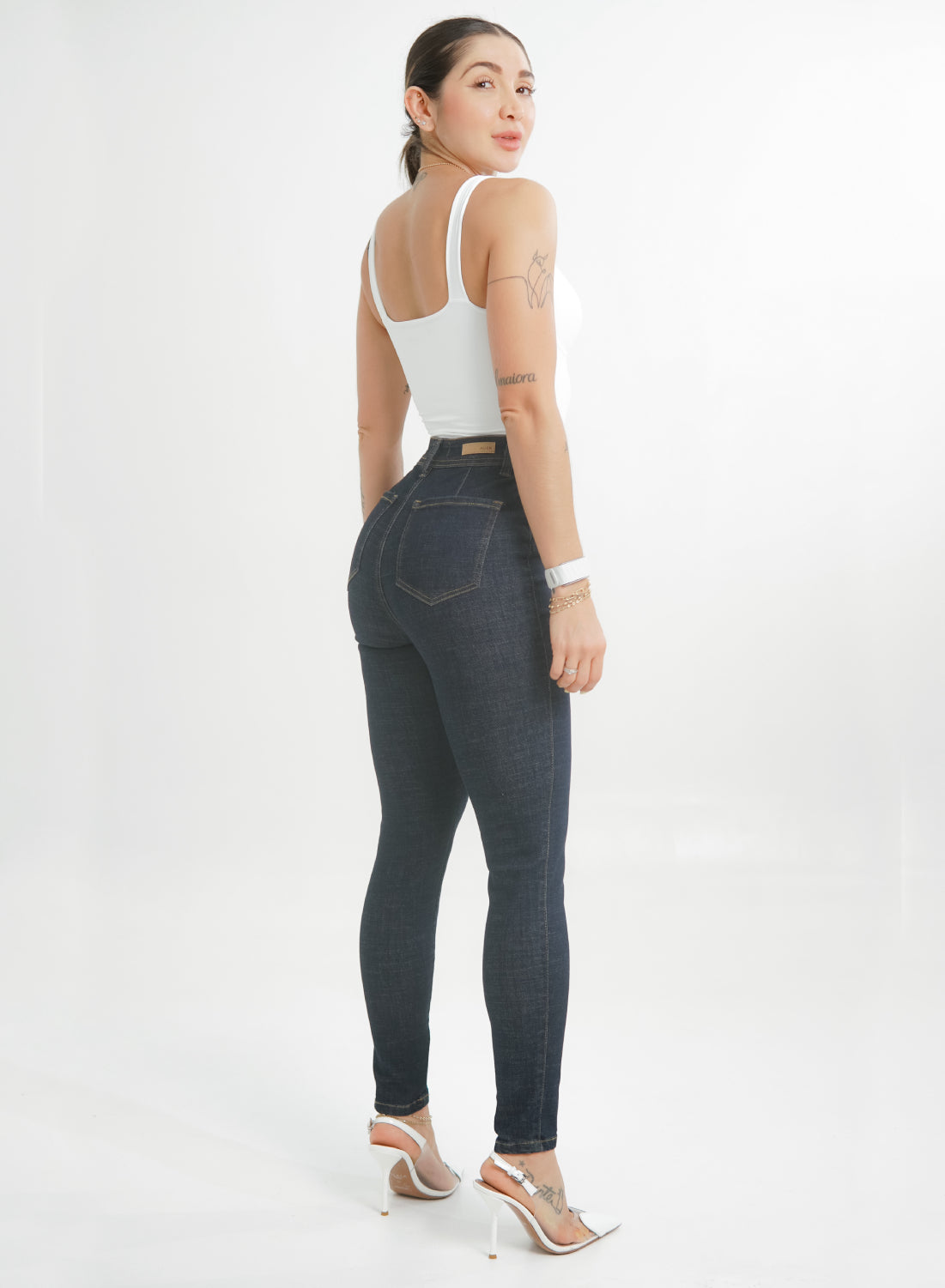 Women's High Rise Skinny Jeans Alien  summer