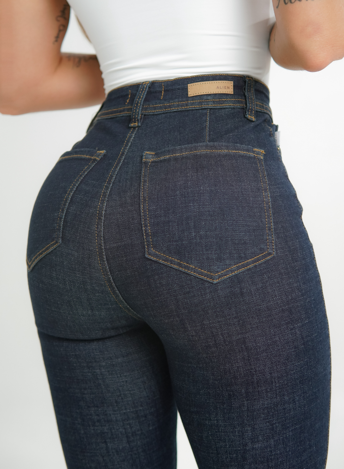 Women's High Rise Skinny Jeans Alien  summer