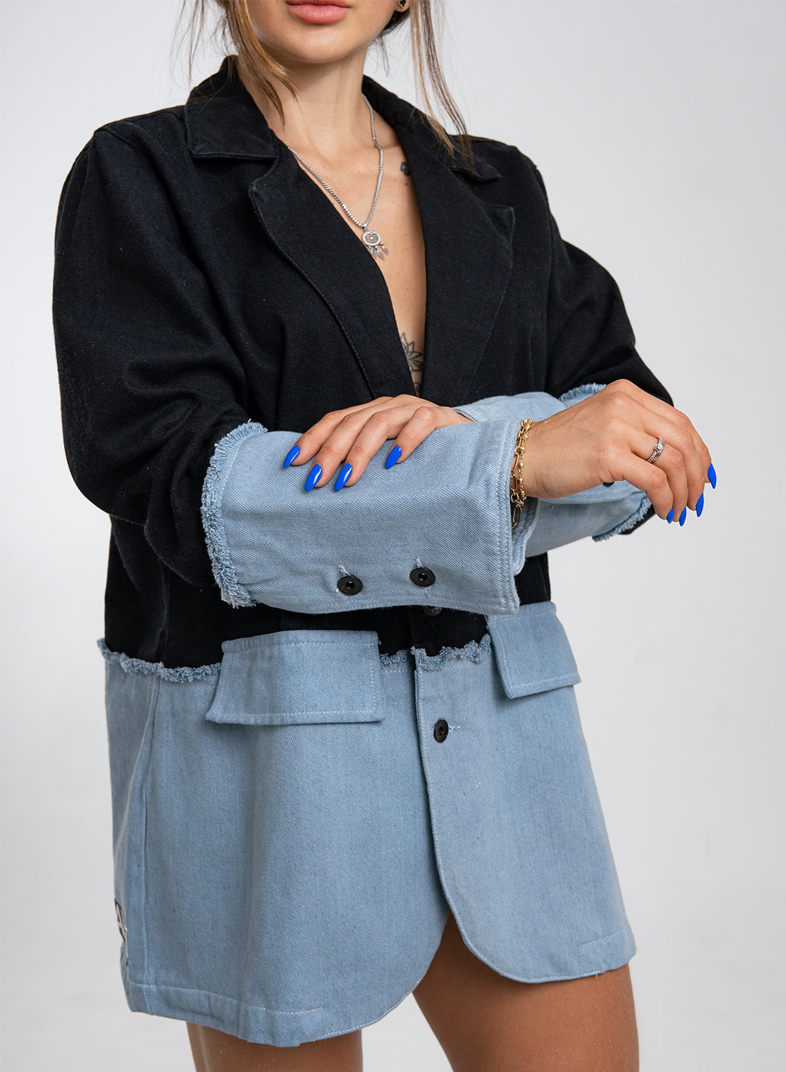 Mykonos - Women's Oversized Denim Blazer