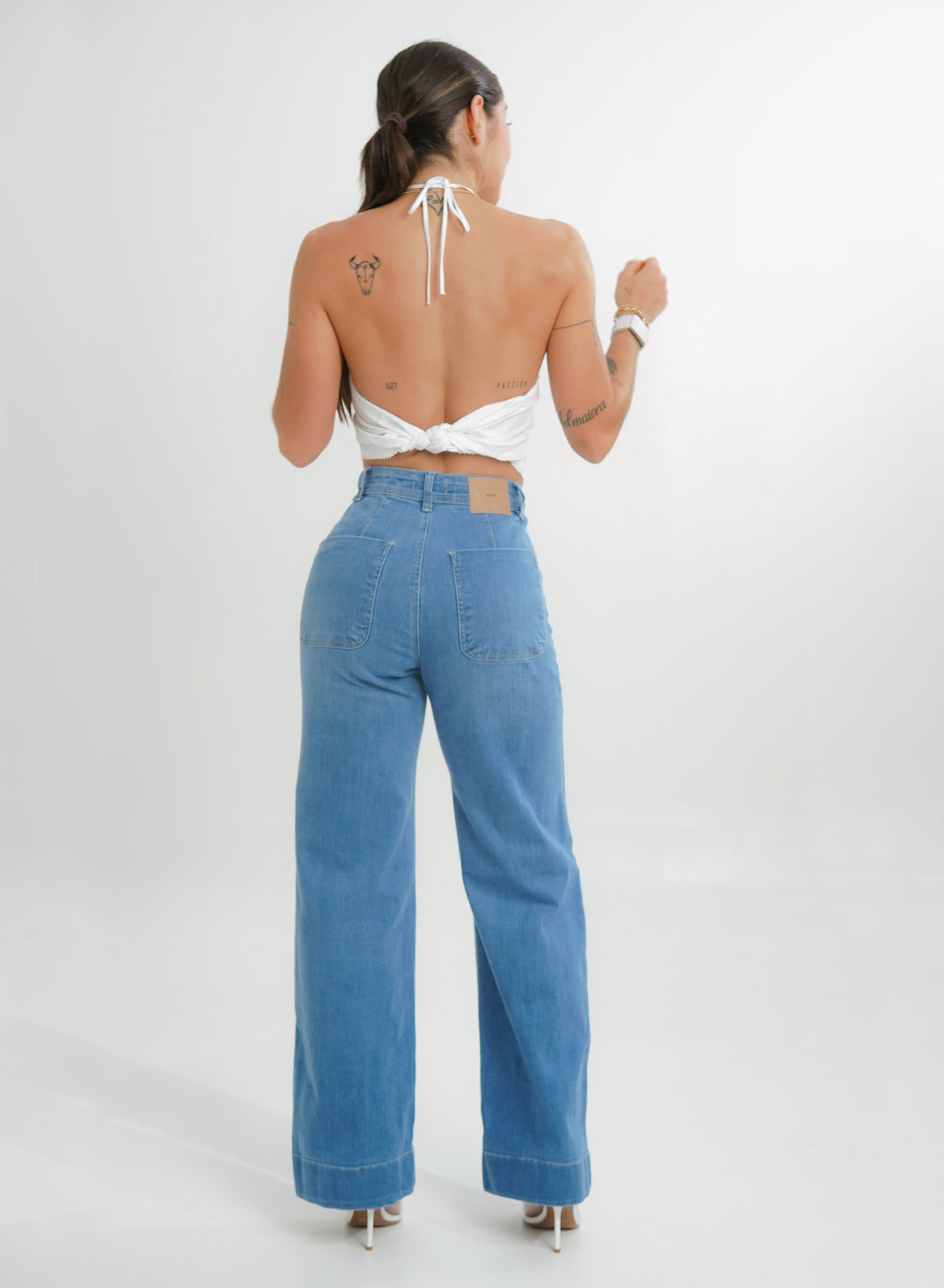 Women's High Rise Classic Mom Flare Jeans
