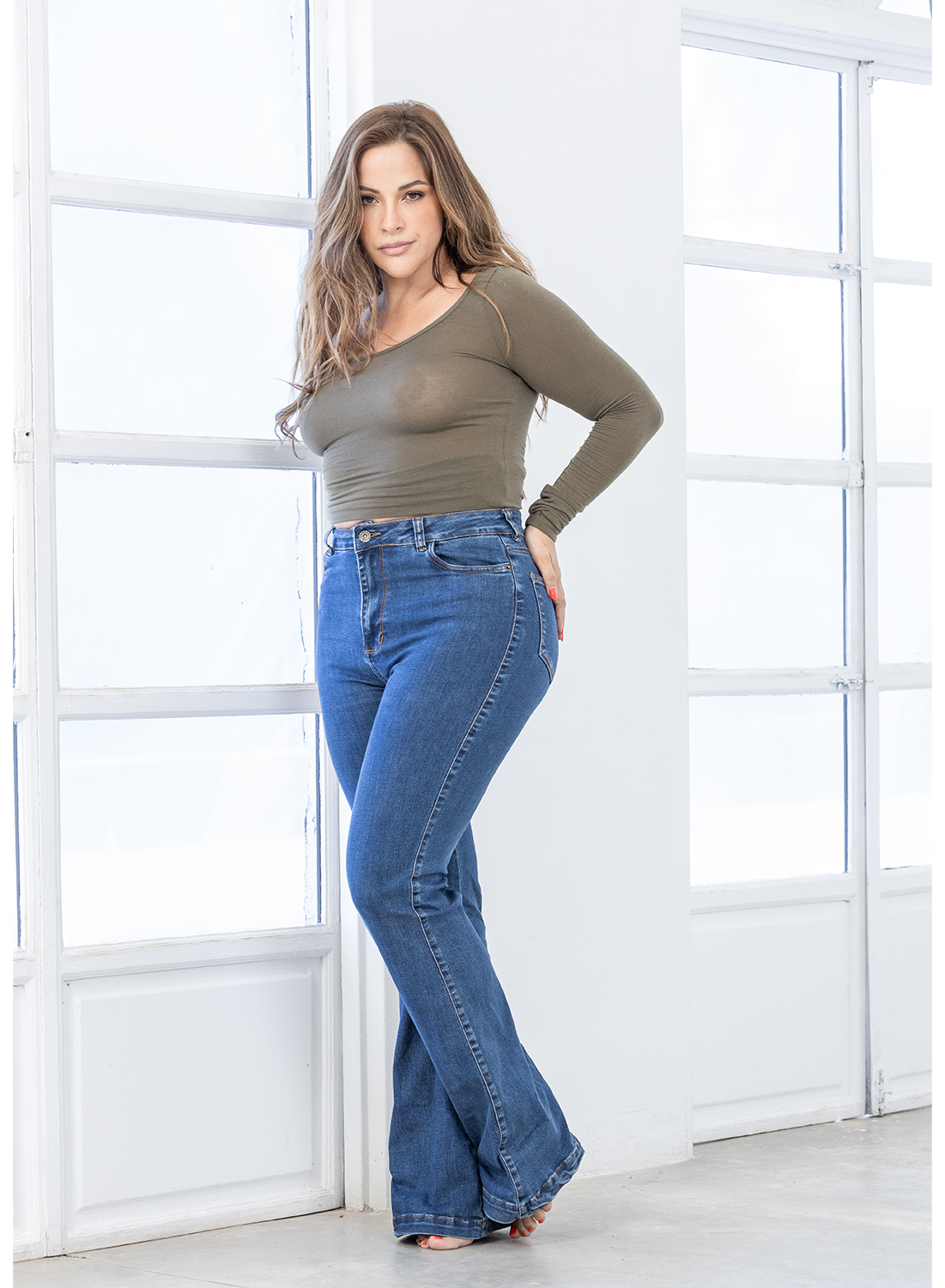 Women's High Rise Bootcut Jeans