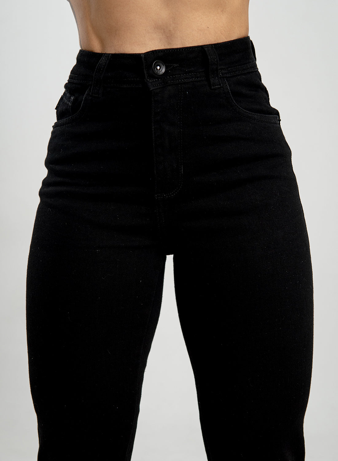 Black High Rise Mom Jeans