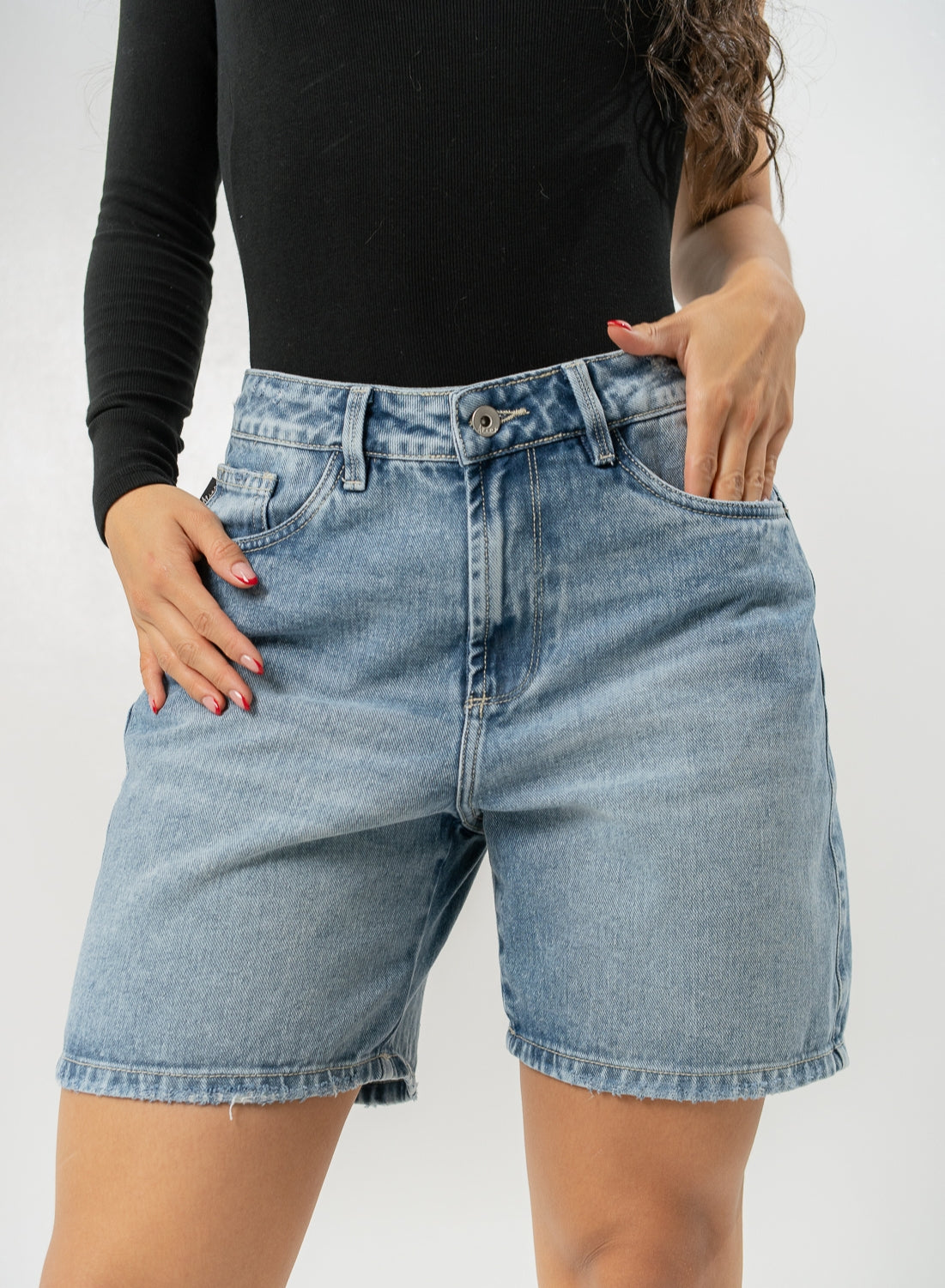 Women's Mid Rise Jorts MID BLUE