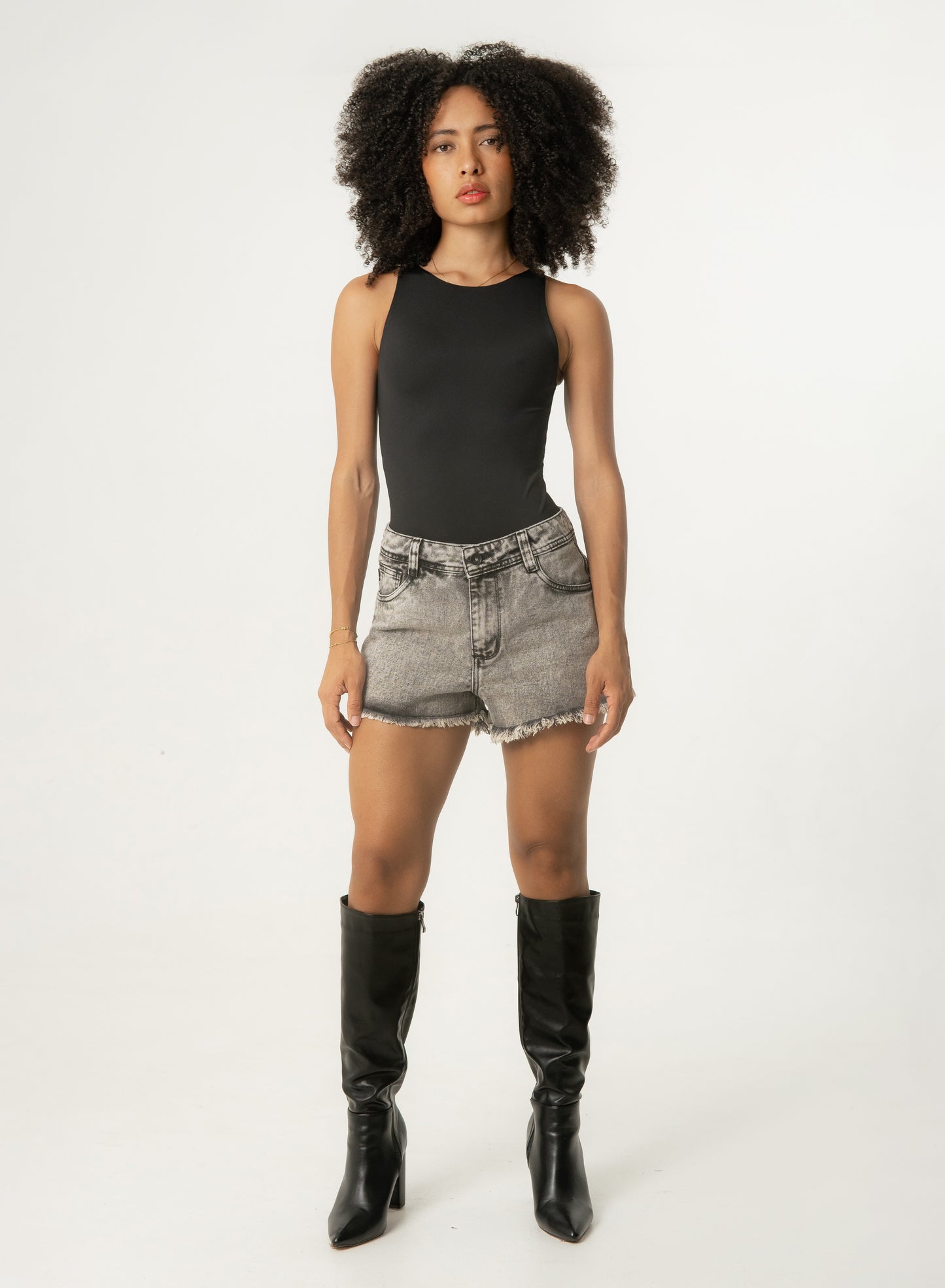Women's High Rise Midi Shorts