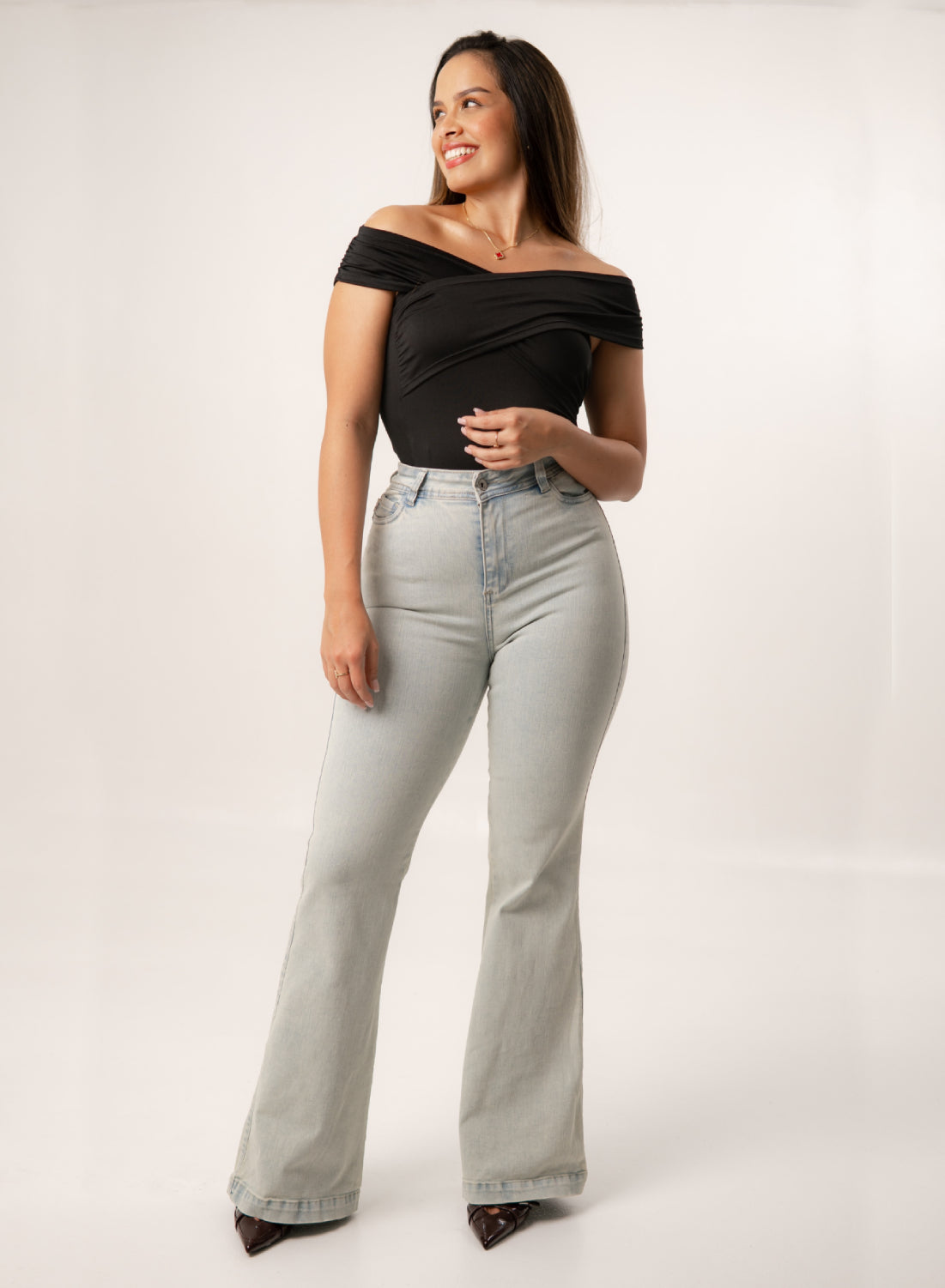 High Rise Bootcut Jeans Push Up Alien JEANS