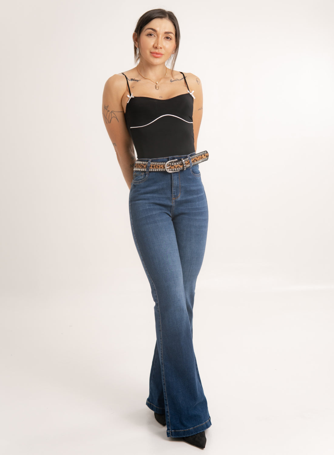 Women's High Rise Bootcut Push up Jeans