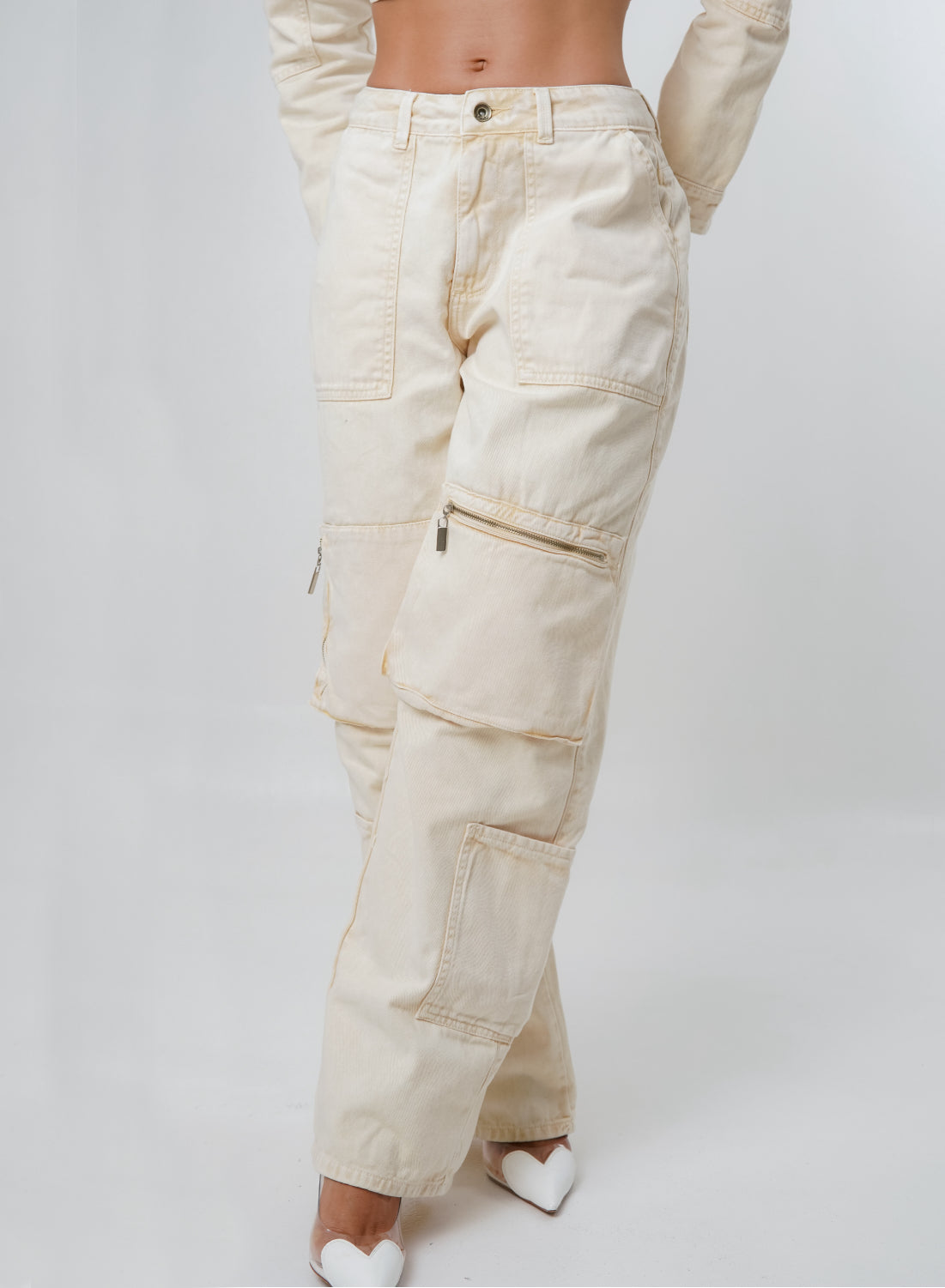 Women's Low Rise Cargo Alien Jeans