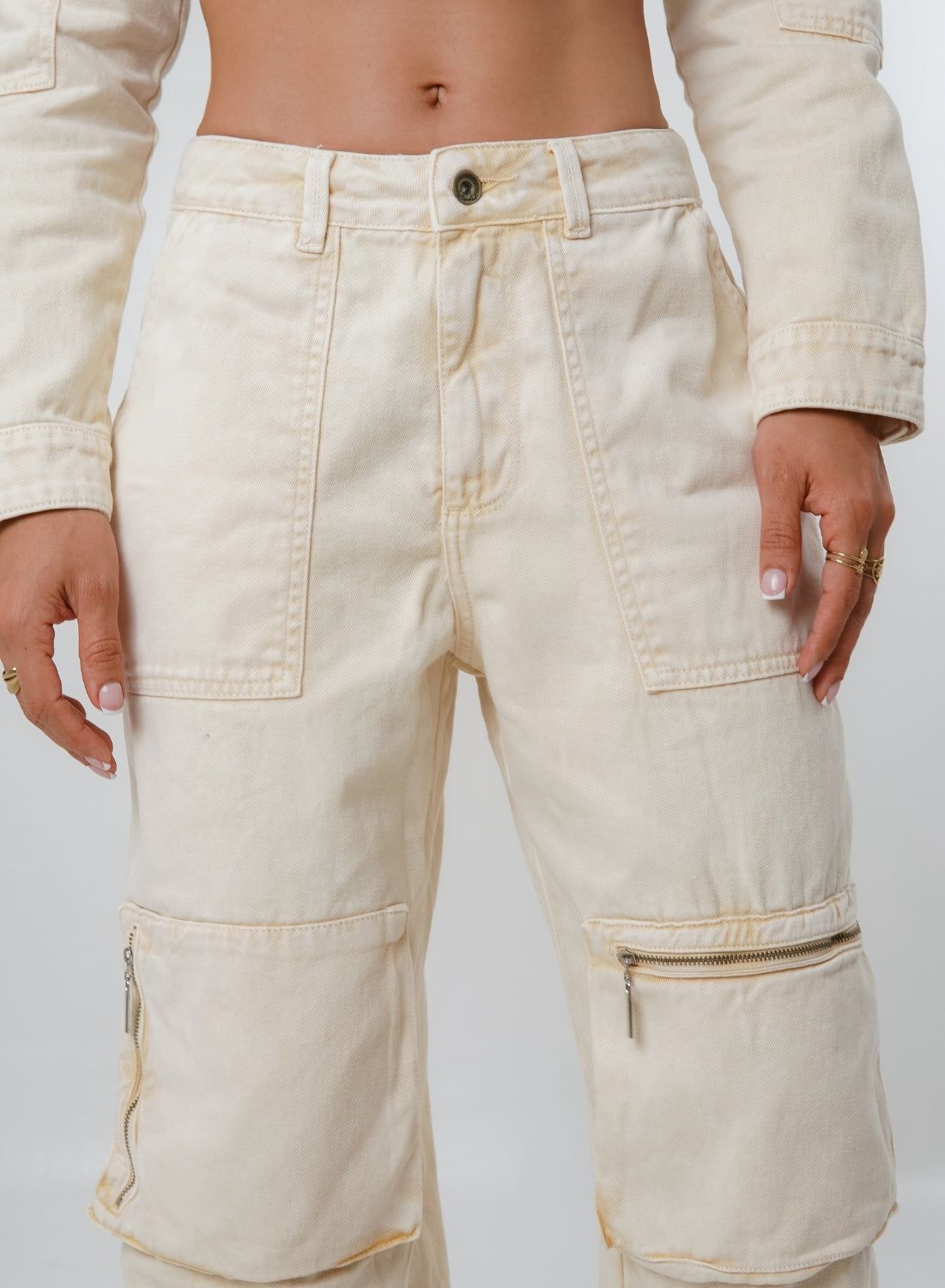 Women's Low Rise Cargo Alien Jeans