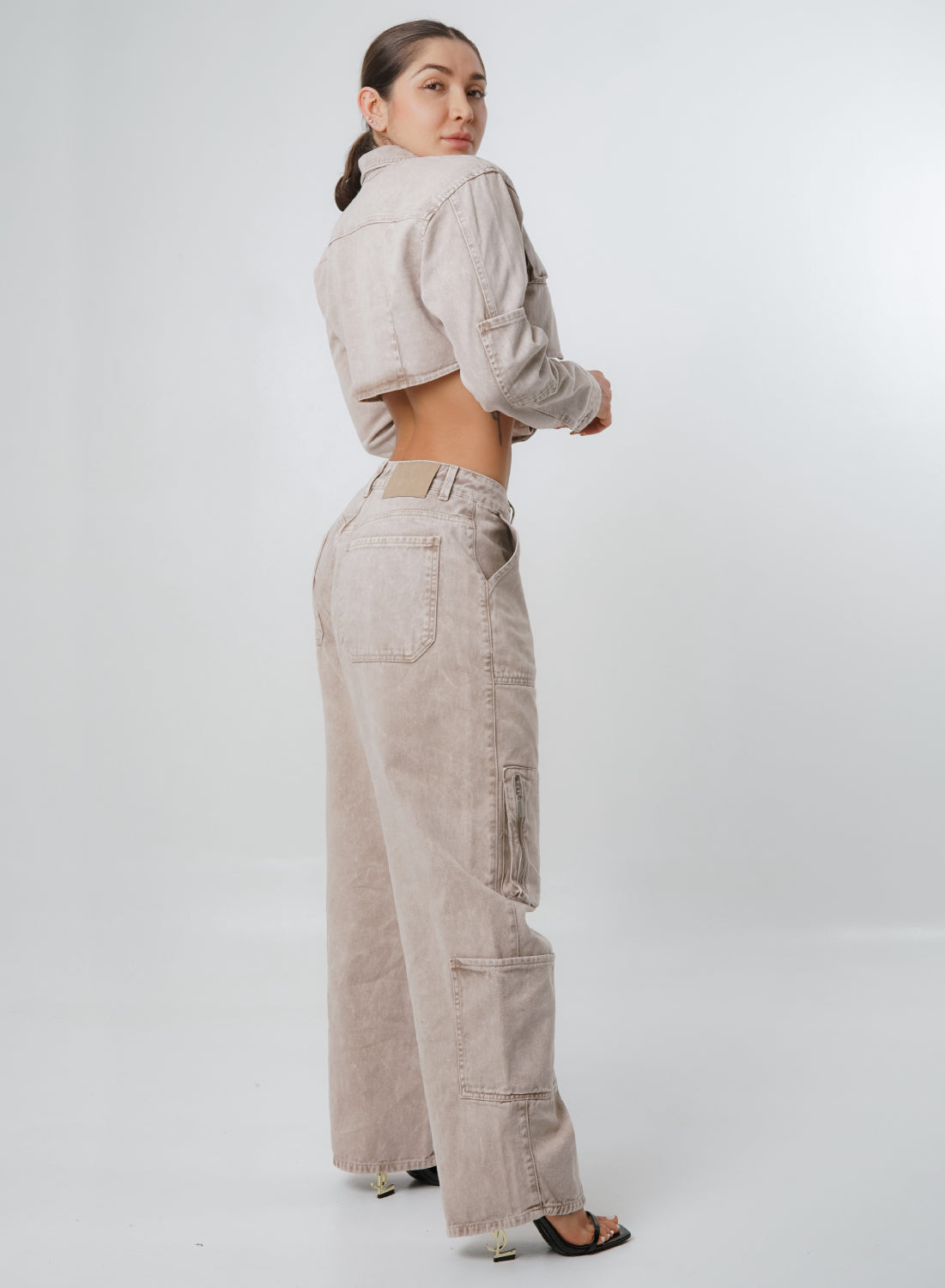 Women's Low Rise Cargo Alien Jeans