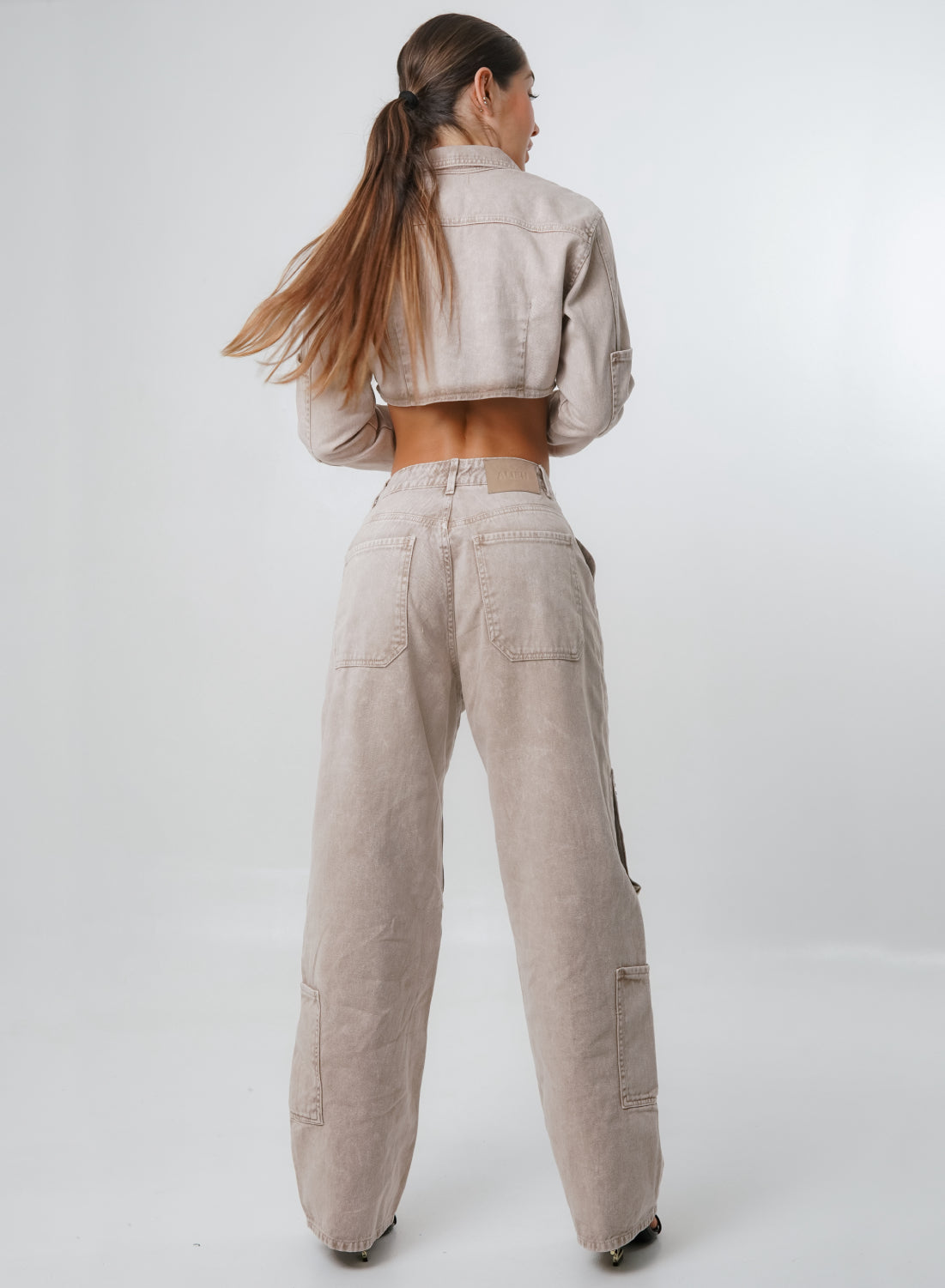 Women's Low Rise Cargo Alien Jeans