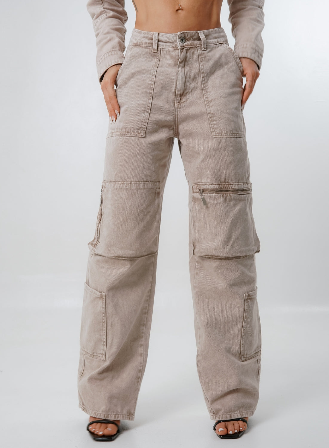 Women's Low Rise Cargo Alien Jeans