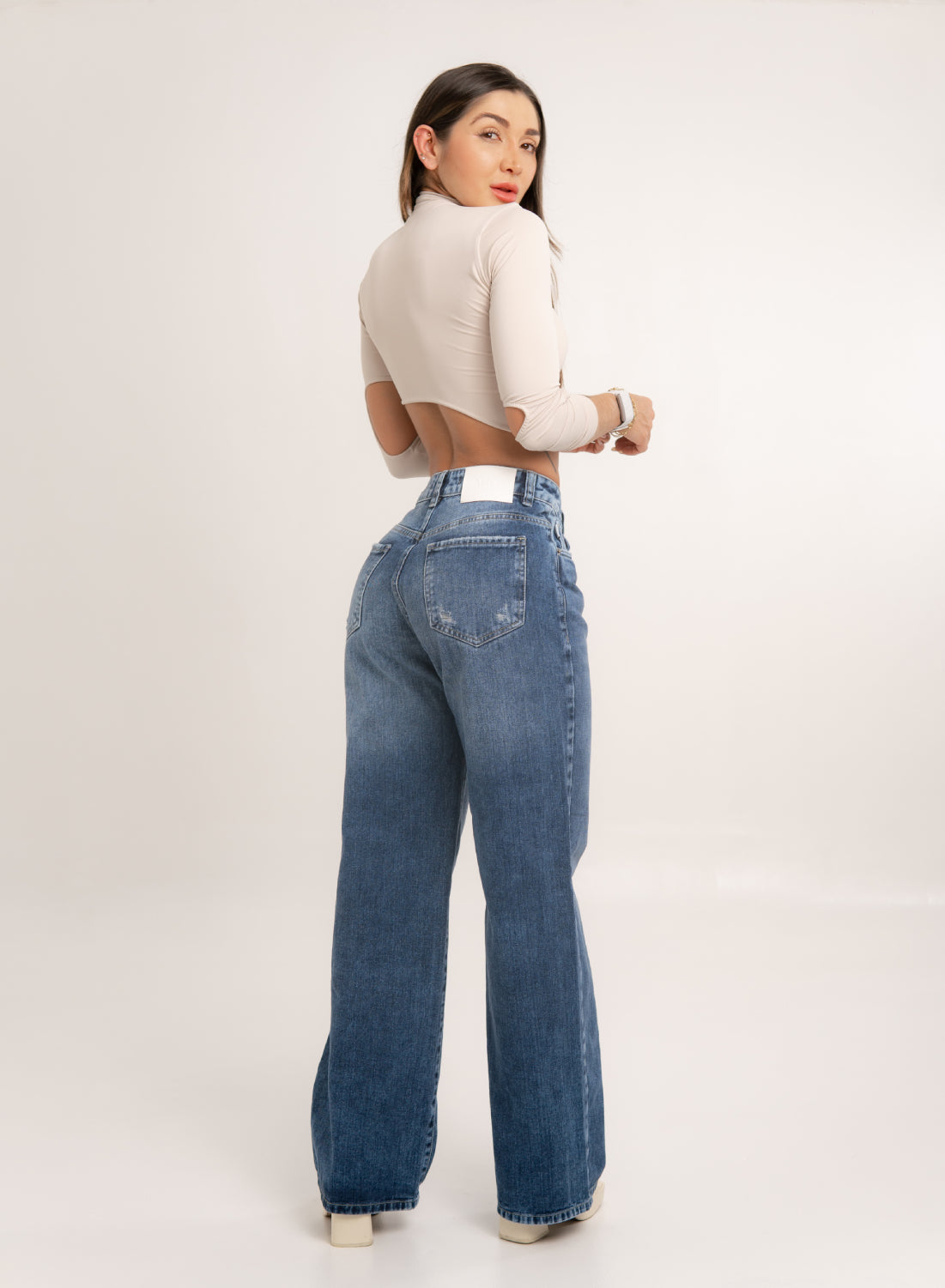 Women's Mid Rise Straight Jeans alien jeans denim