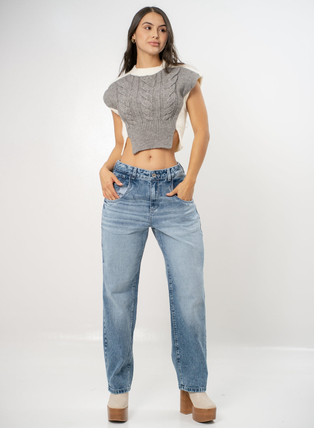 Women's Low Rise Straight Jeans
