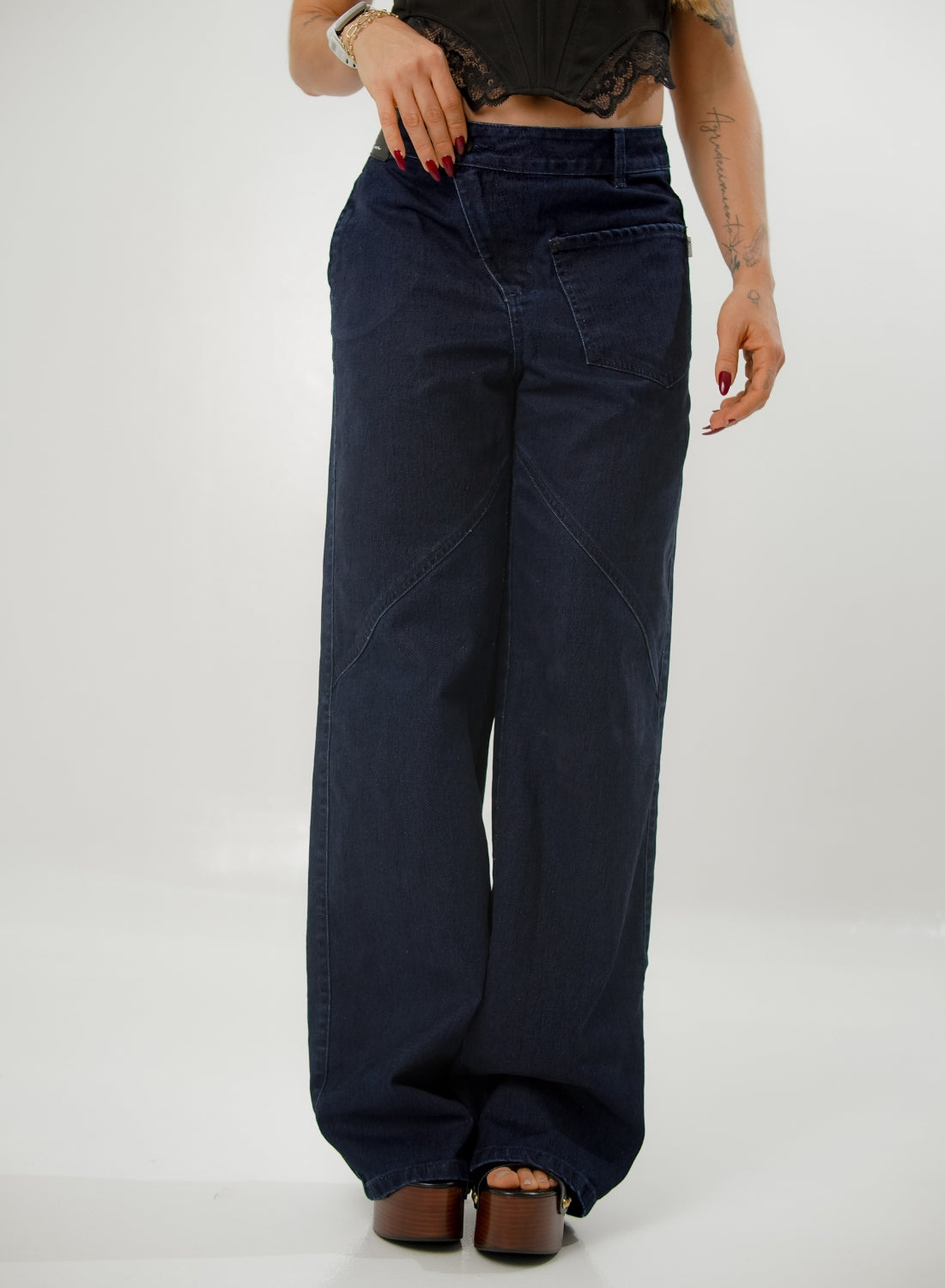 Women's  Low Rise Straight dARK bLUE Jeans
