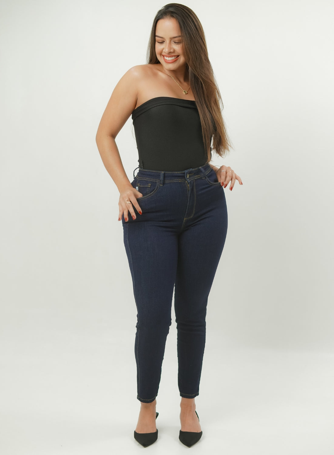 ONE SIZE SKINNY BLUE ALIEN JEANS