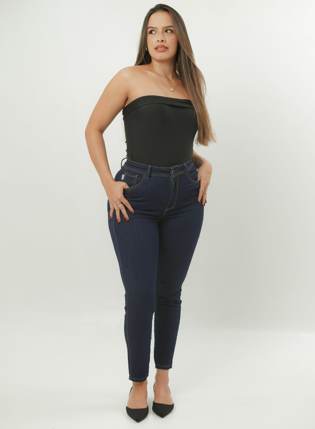 ONE SIZE SKINNY BLUE ALIEN JEANS