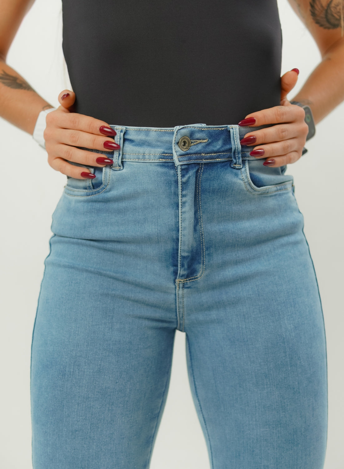 ONE SIZE SKINNY BLUE ALIEN JEANS