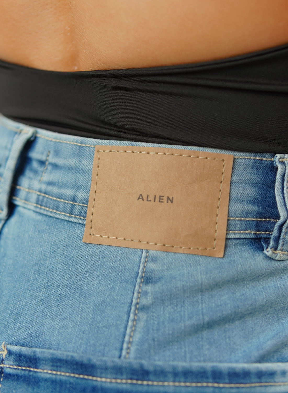 ONE SIZE SKINNY BLUE ALIEN JEANS