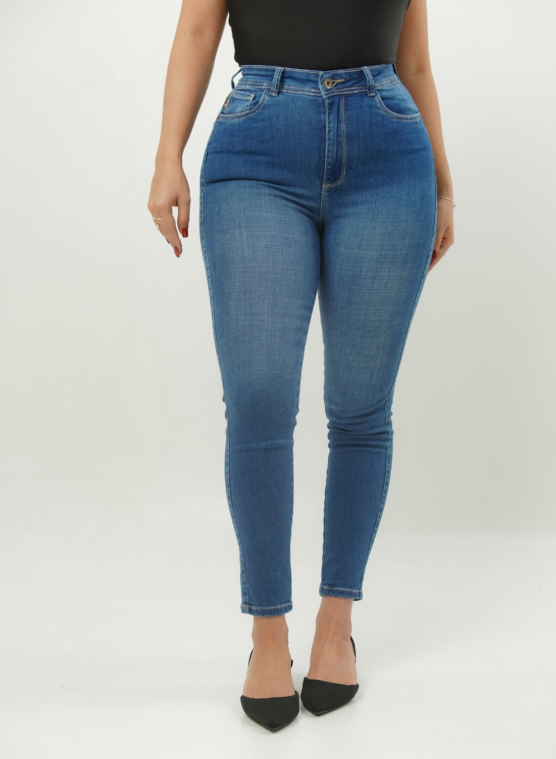 ONE SIZE SKINNY BLUE ALIEN JEANS