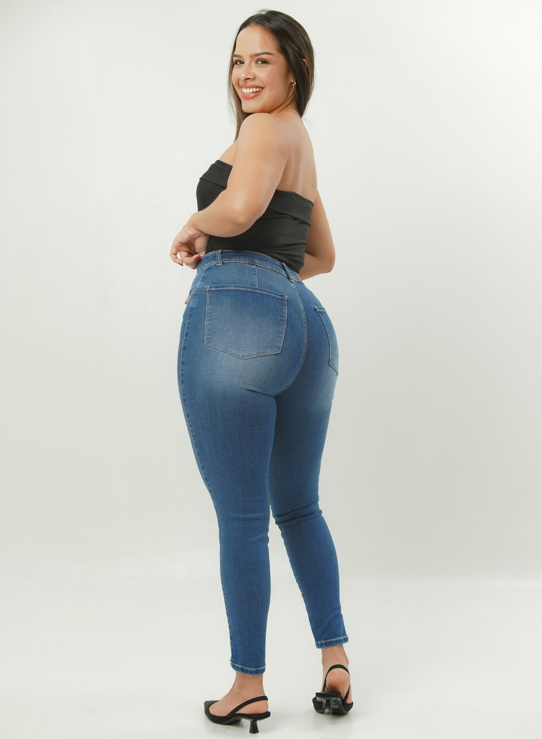 ONE SIZE SKINNY BLUE ALIEN JEANS