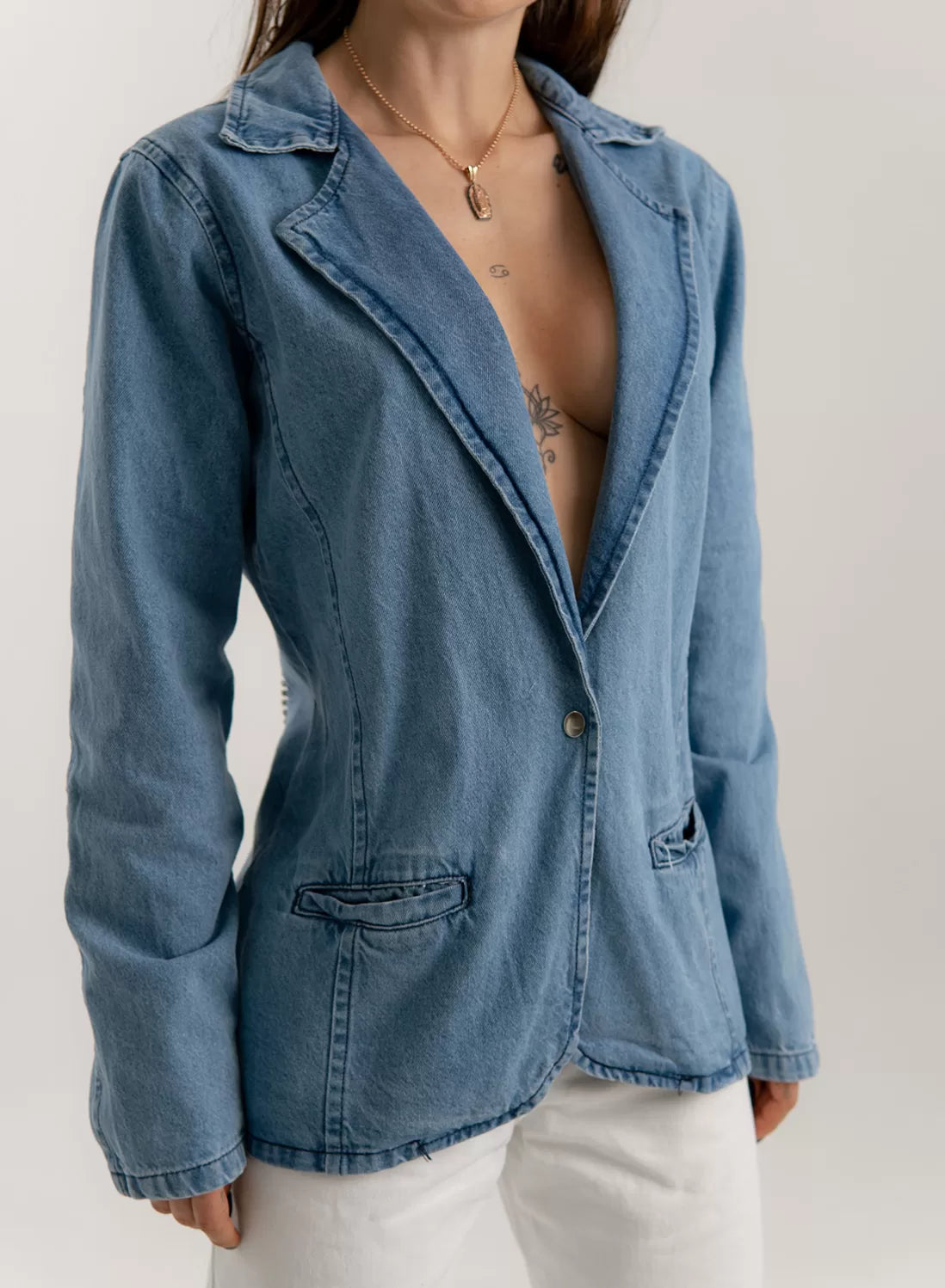 Women's Denim Blazer