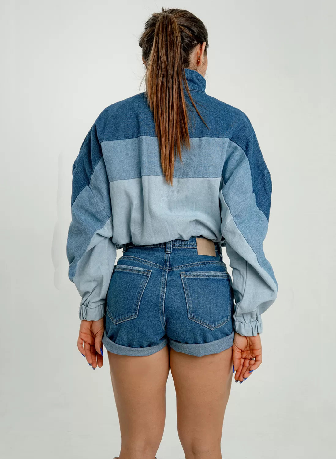 DENIM BOMBER JACKET