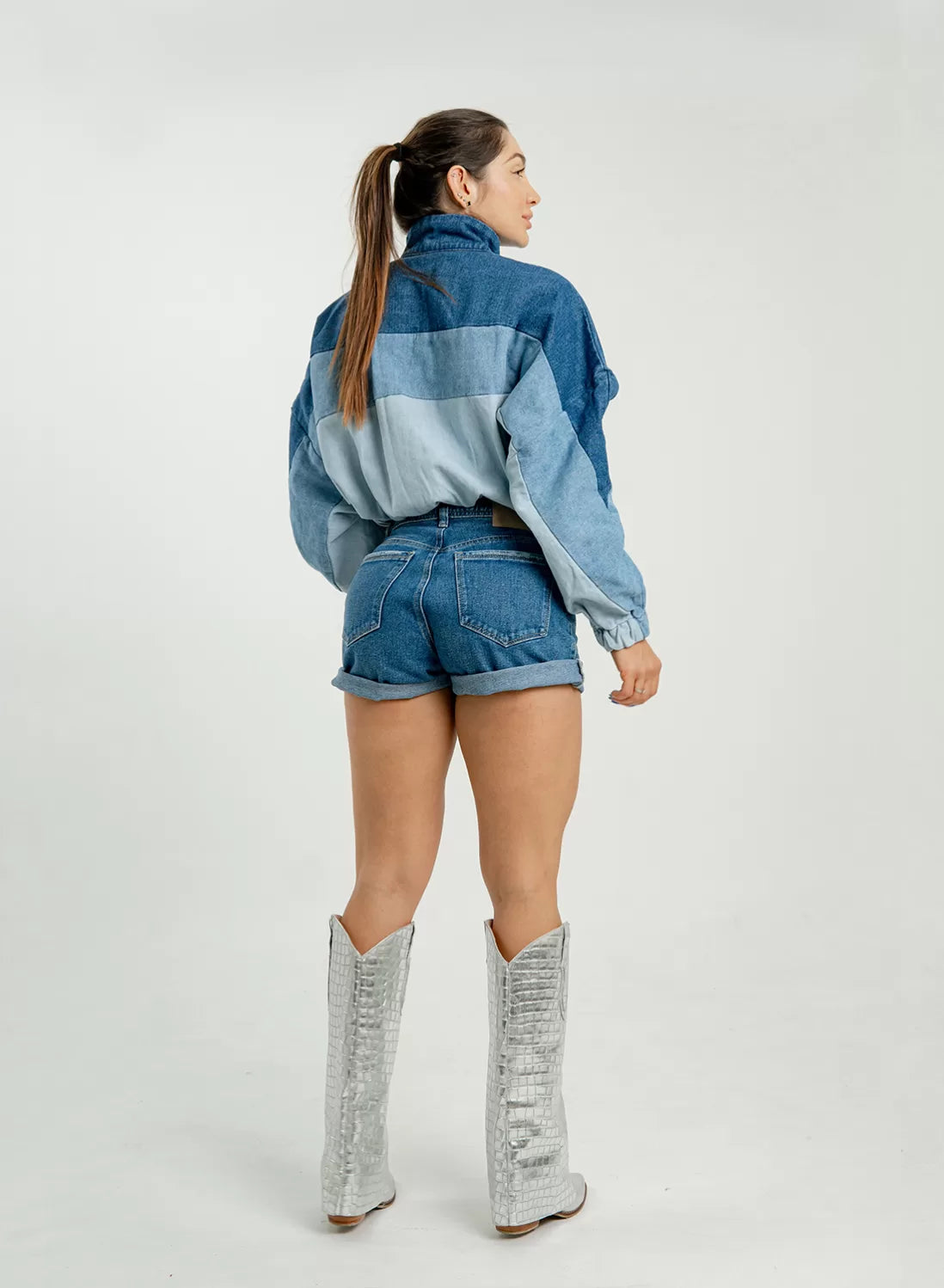 DENIM BOMBER JACKET