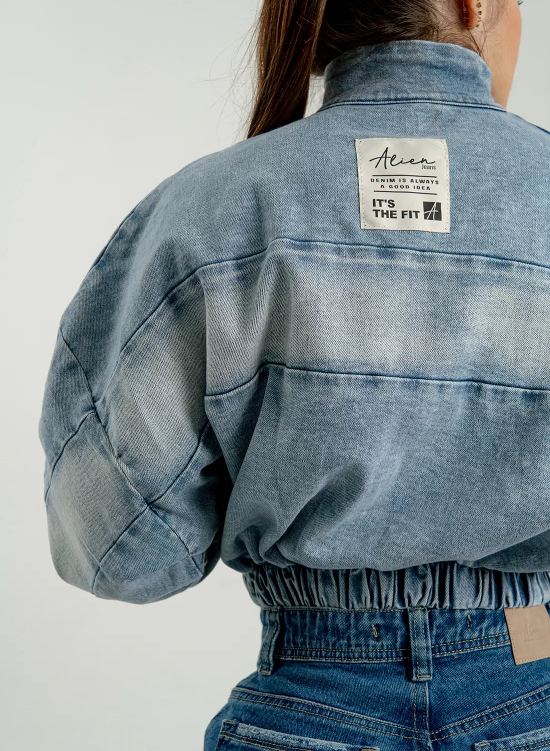 Women's Bomber Denim Jacket