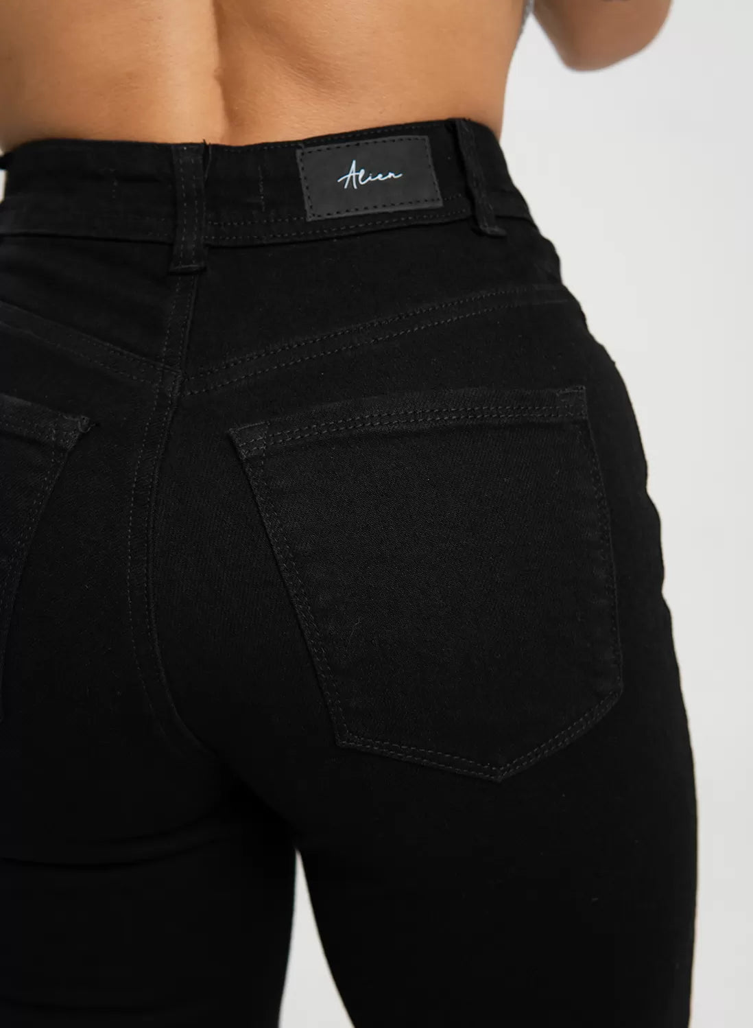 High Rise Mom Flare Jeans