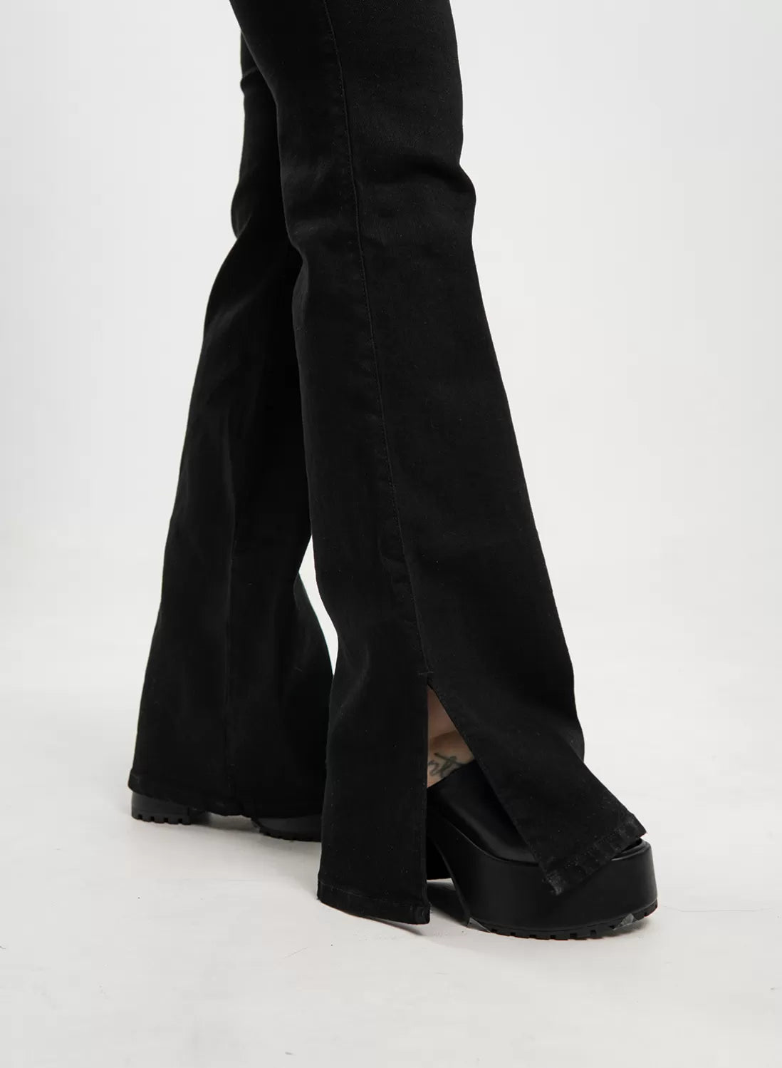 High Rise Mom Flare Jeans