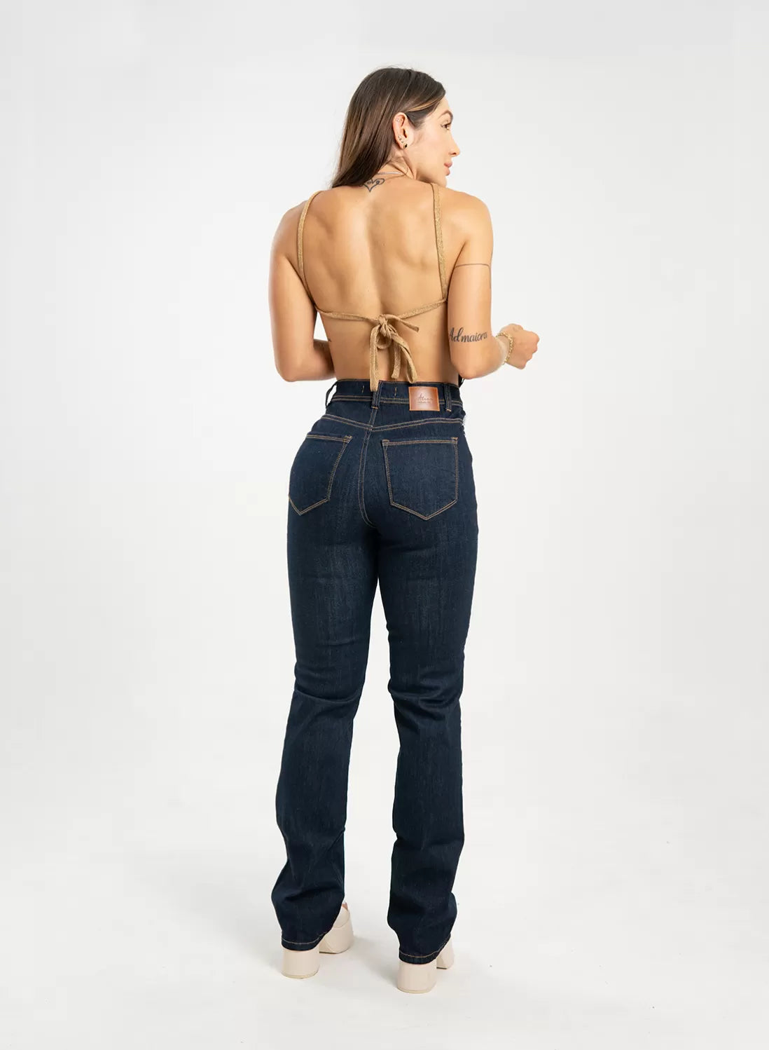 High Rise Straight Jeans