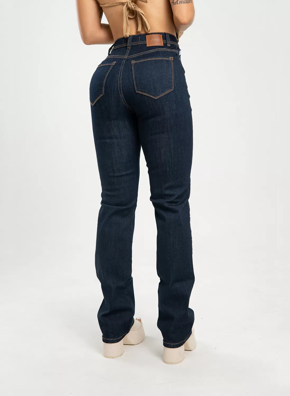 High Rise Straight Jeans