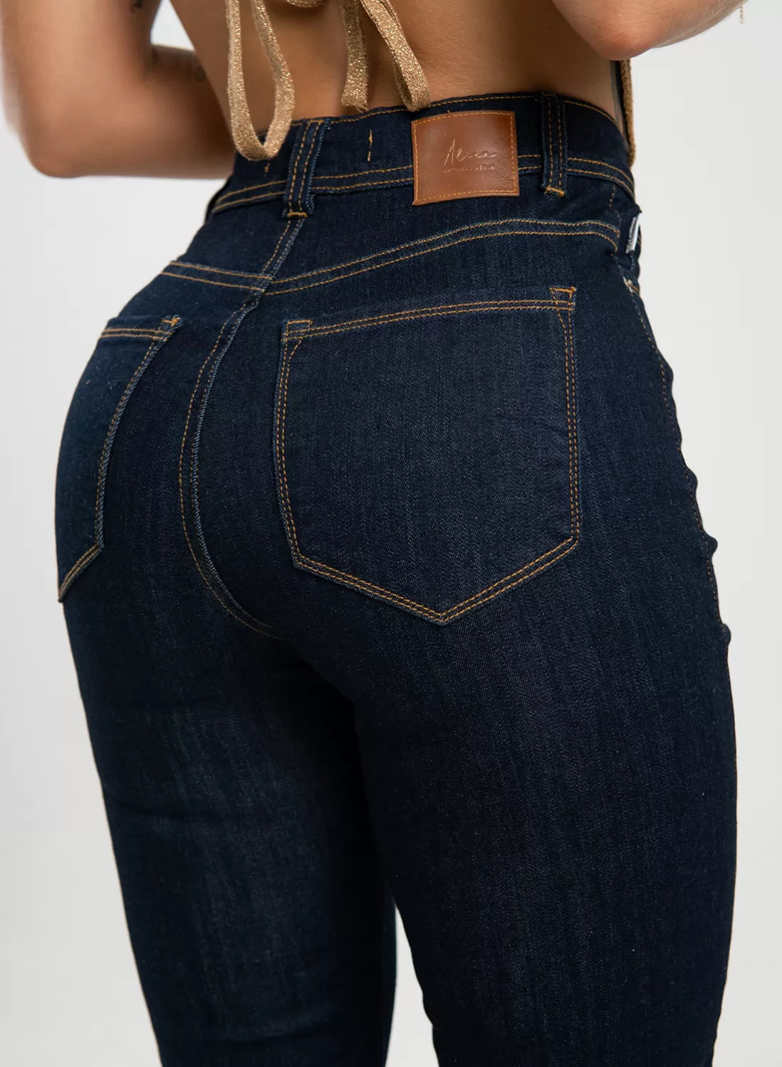 High Rise Straight Jeans