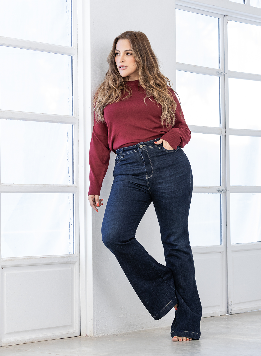 Women's High Rise Bootcut Jeans
