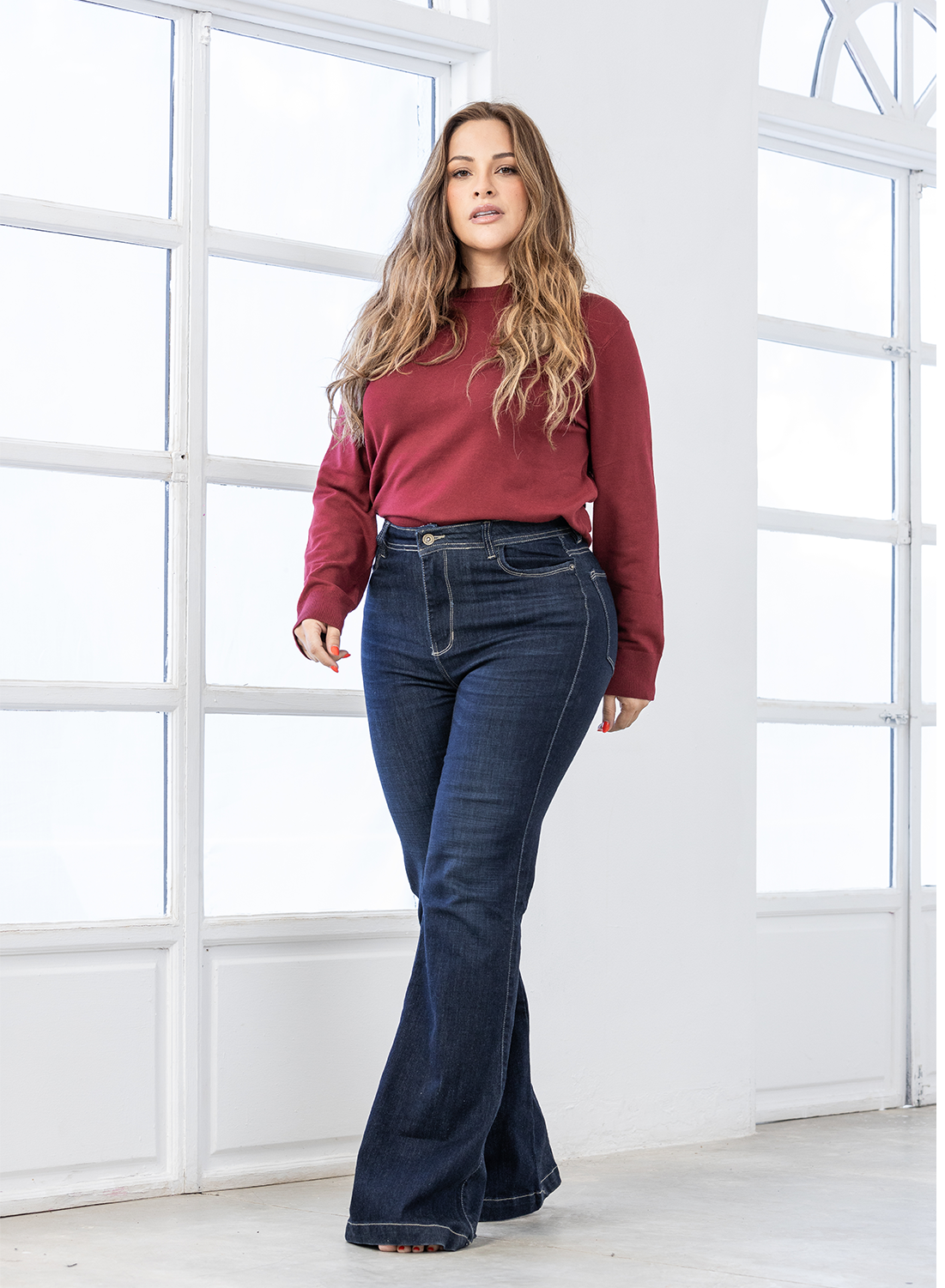 Women's High Rise Bootcut Jeans