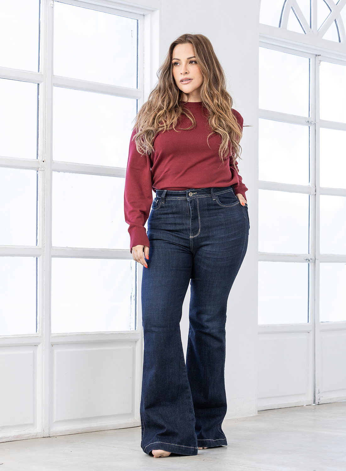 Women's High Rise Bootcut Jeans