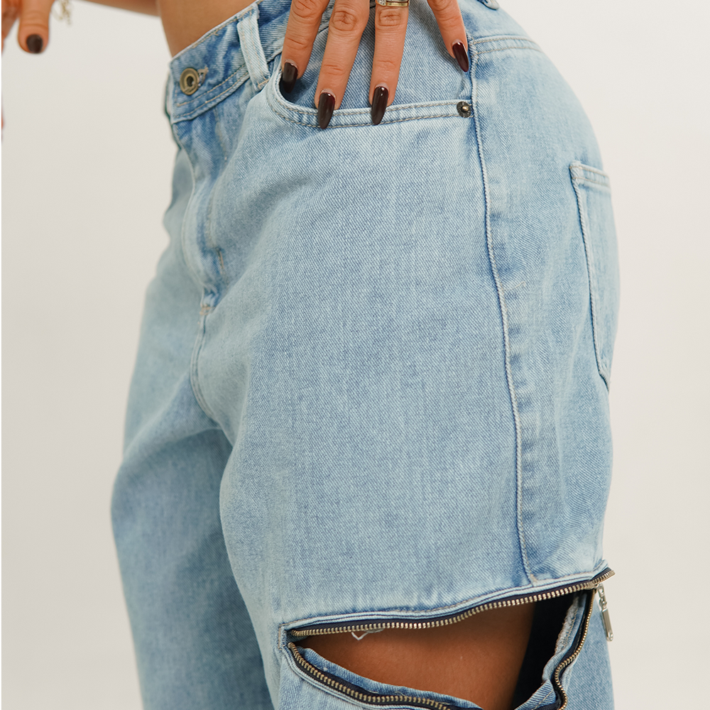 
                      
                        Women's Mid Waist Baggy Jeans
                      
                    