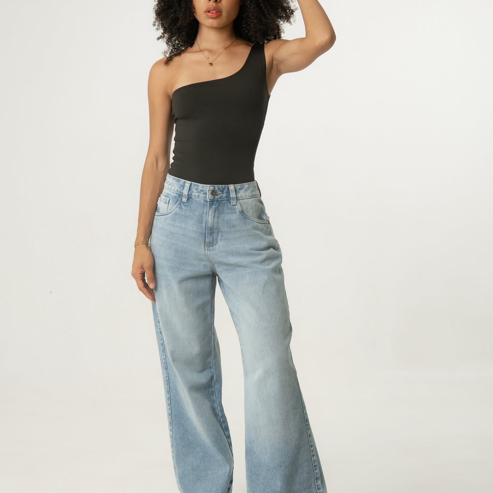 Women's Low Rise Wide Leg denim Jeans