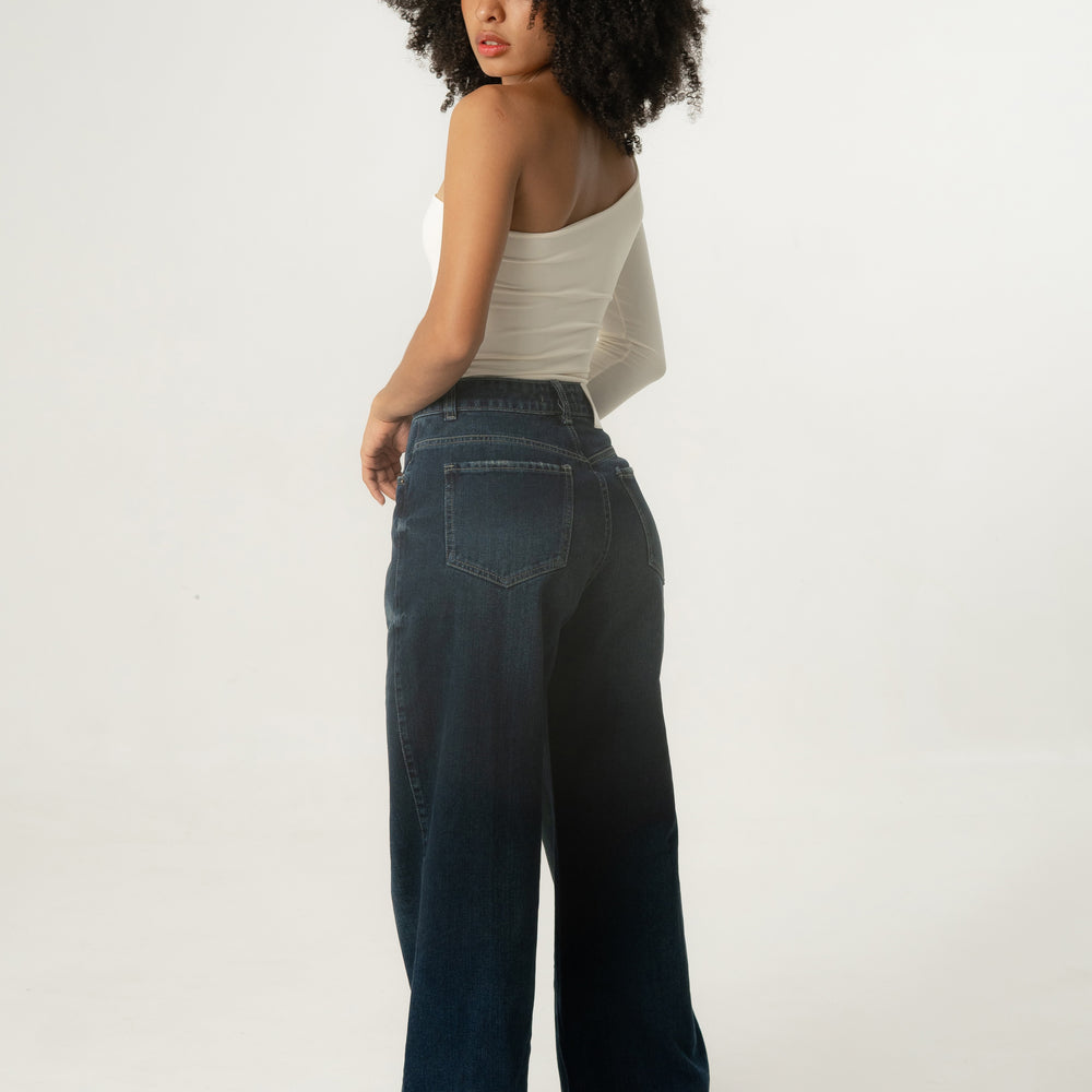 Women's Low Rise Wide Leg Jeans