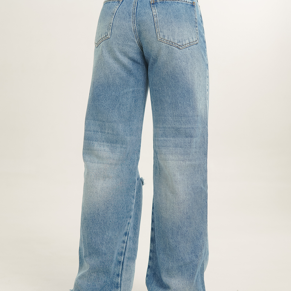 
                      
                         Women's Mid Rise Straight Jeans
                      
                    