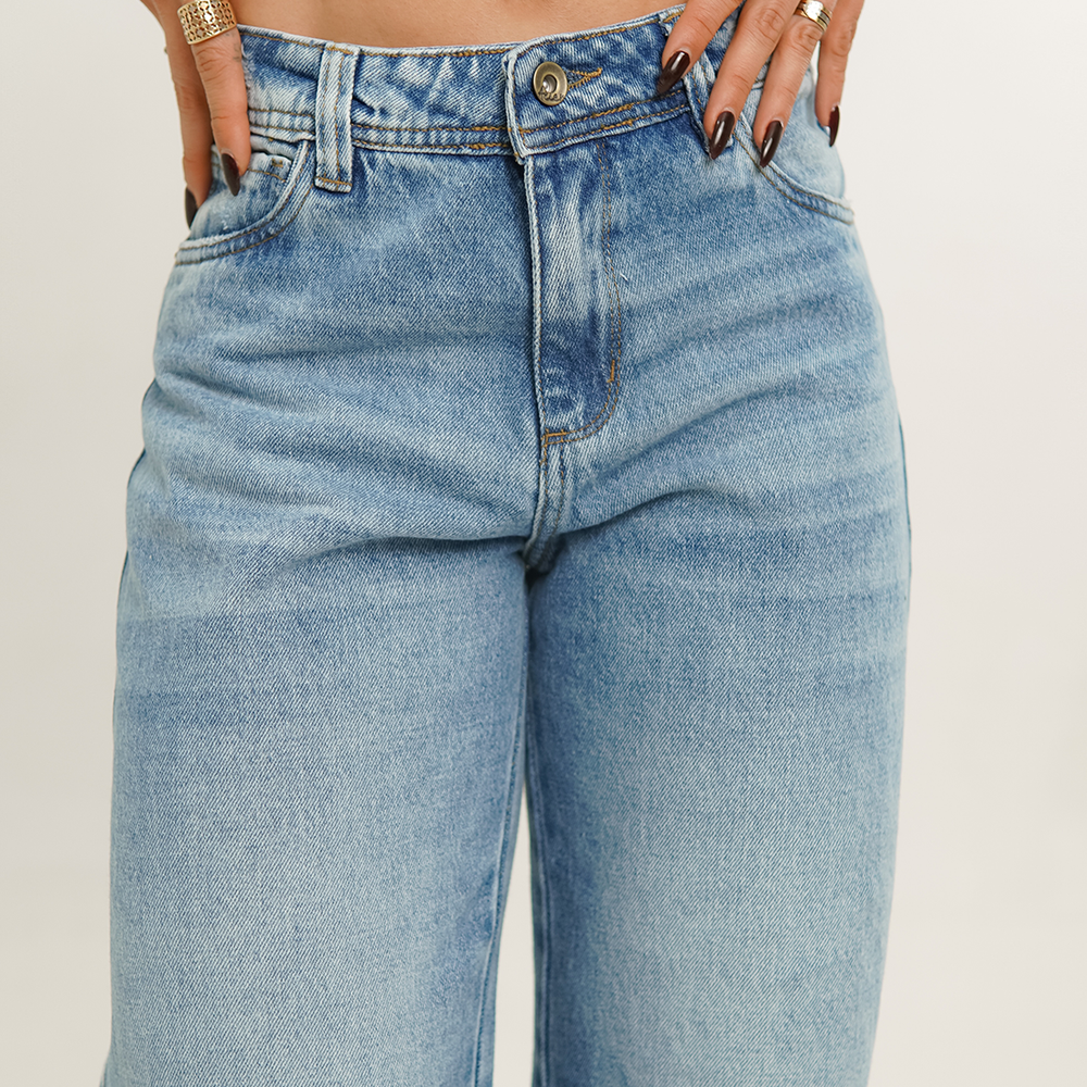 
                      
                         Women's Mid Rise Straight Jeans
                      
                    