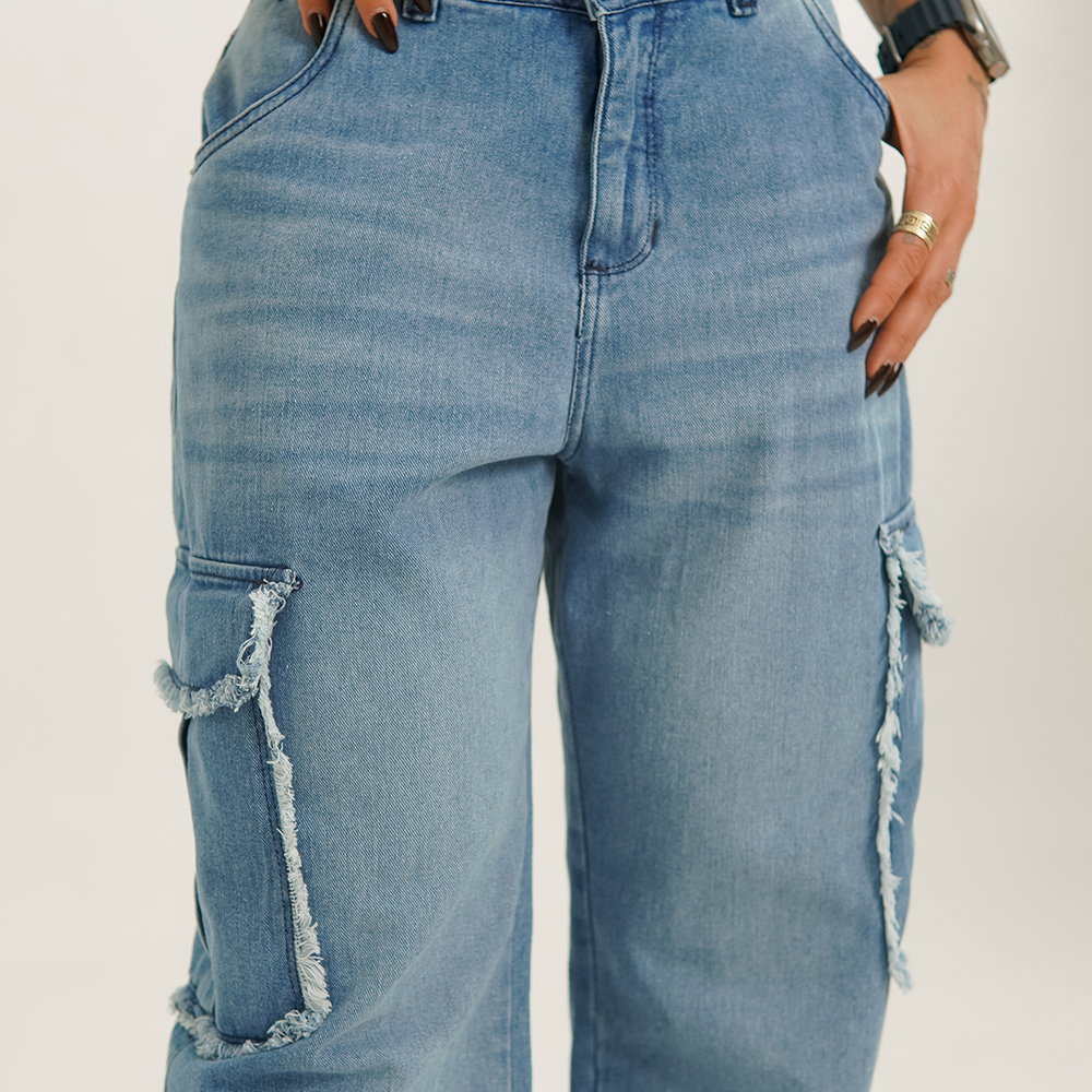 
                      
                        Women's Low Rise Cargo Jeans
                      
                    