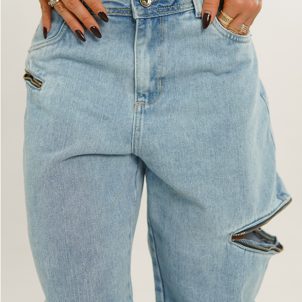 
                      
                        Women's Mid Waist Baggy Jeans
                      
                    