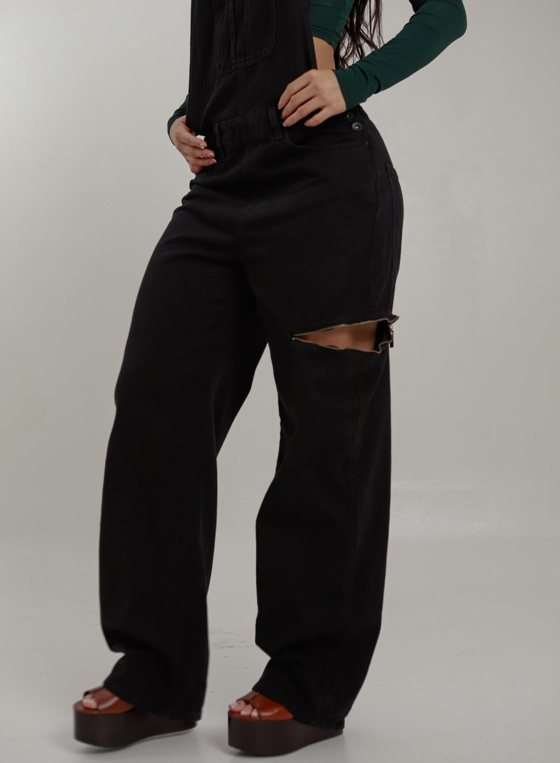 値下げ❣️ollkyotoJane Black Denim Jumpsuit Loki Black – Women's Denim Jumpsuit – Alien Jeans