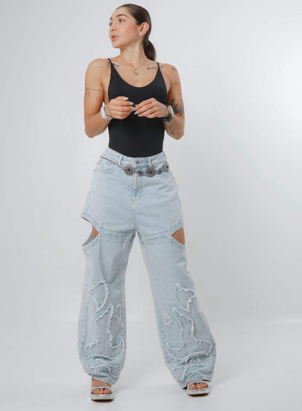 Women's Low Waist Barrel Jeans