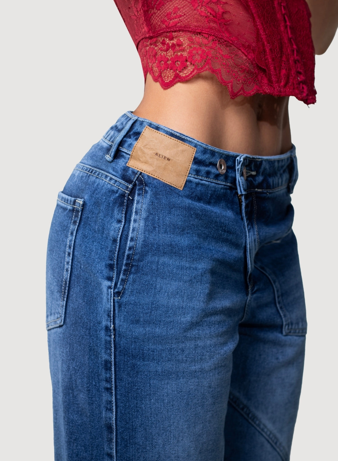 Women's Low Rise Straight Jeans