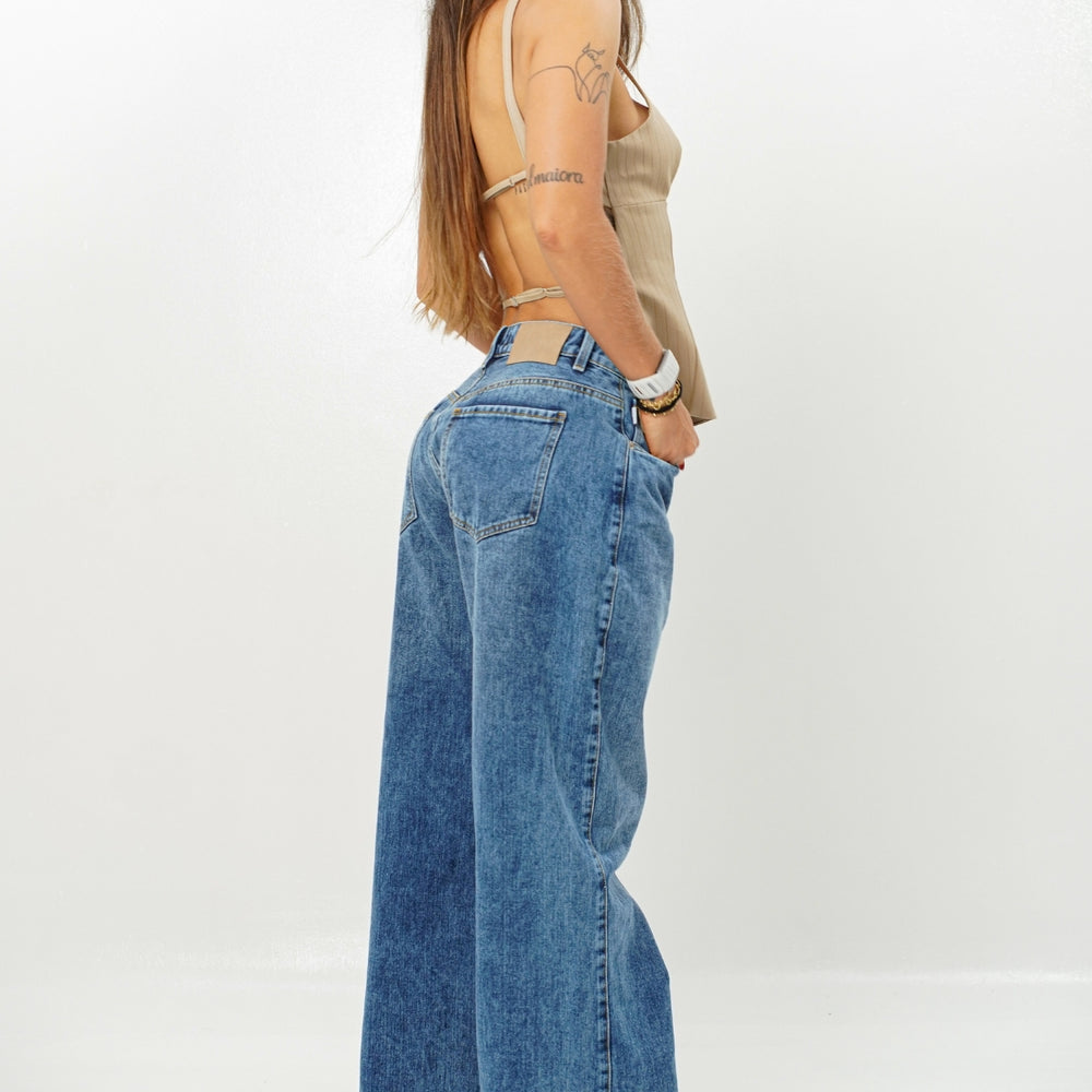  Women's Low Rise Wide Leg  ALIEN Jeans